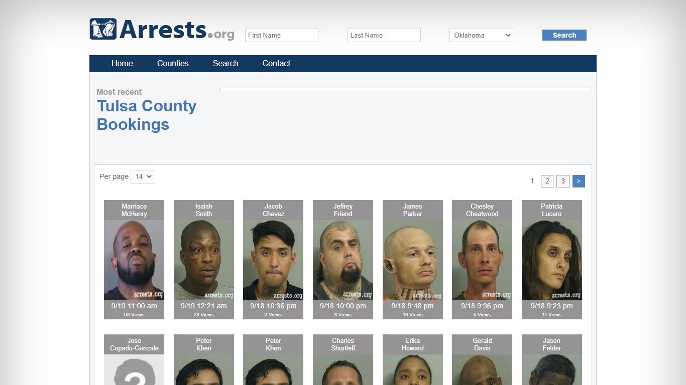 Tulsa County Arrests and Inmate Search